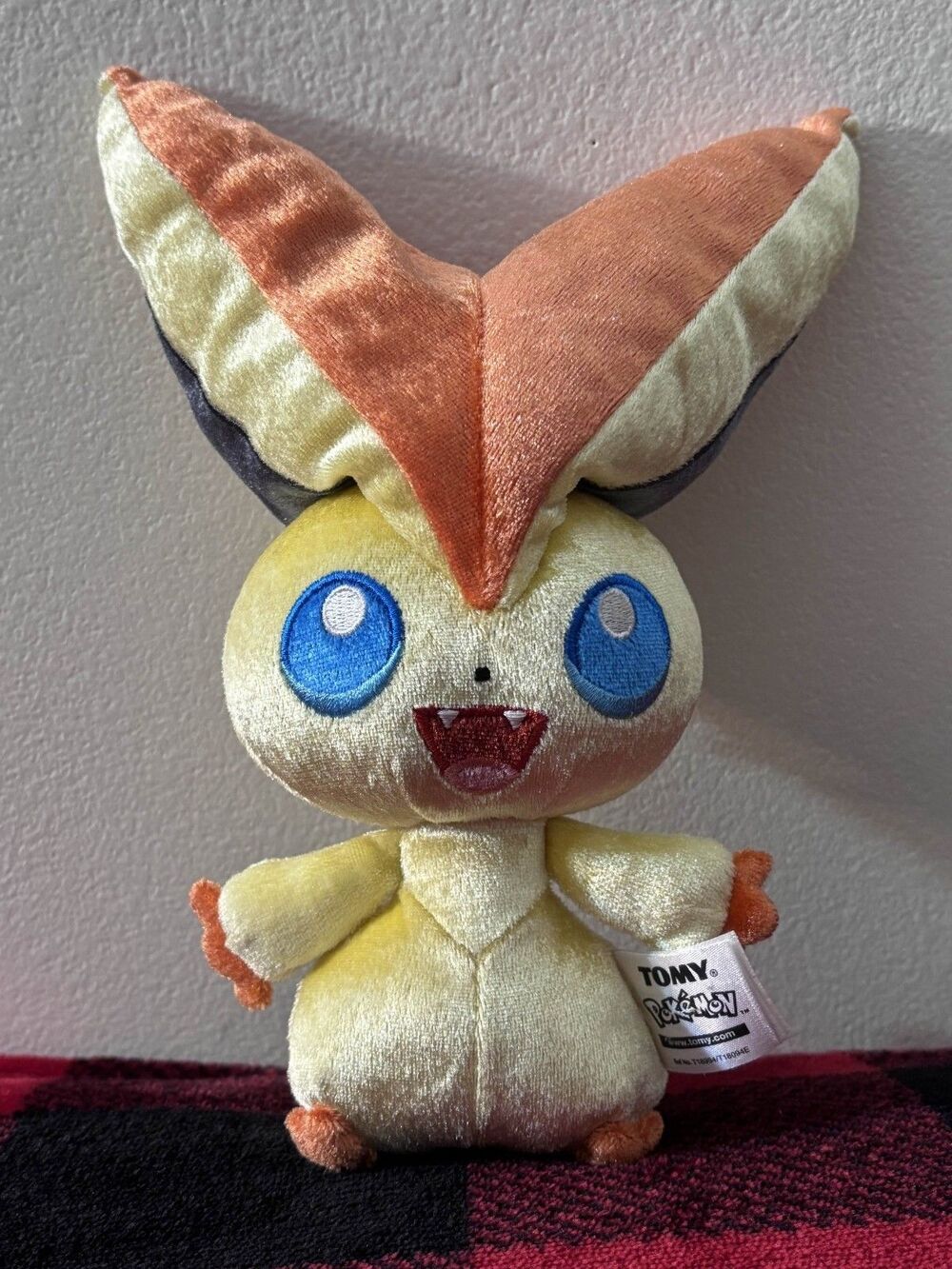 2016 Tomy 20th Anniversary Victini Plush 10" Mythical Shiny Stuffed Doll Pokemon